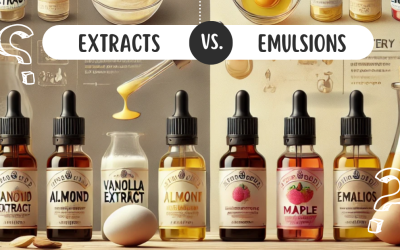 Emulsions vs. Extracts vs. Waters in Baking & Cooking: What’s the Difference and When to Use Each?